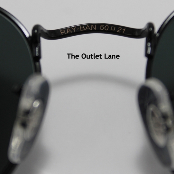 Model Display RayBan Round Metal All Black RB3447 - Picture 12 of 16